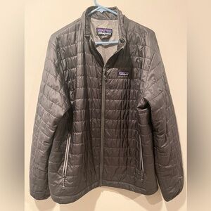 Patagonia nano puff jacket-forge grey-sz large excellent used condition